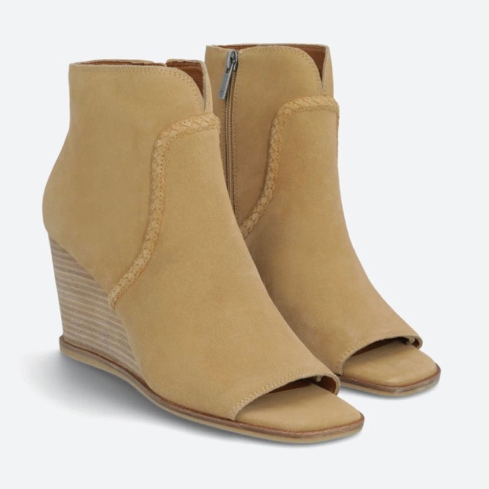 Lucky Brand Lureli Peep Toe Wedges
